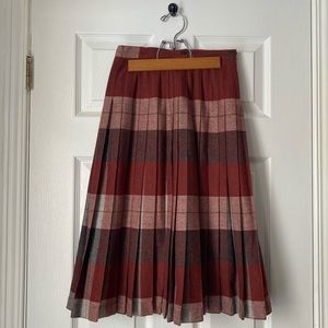 Vintage Wool Midi Skirt